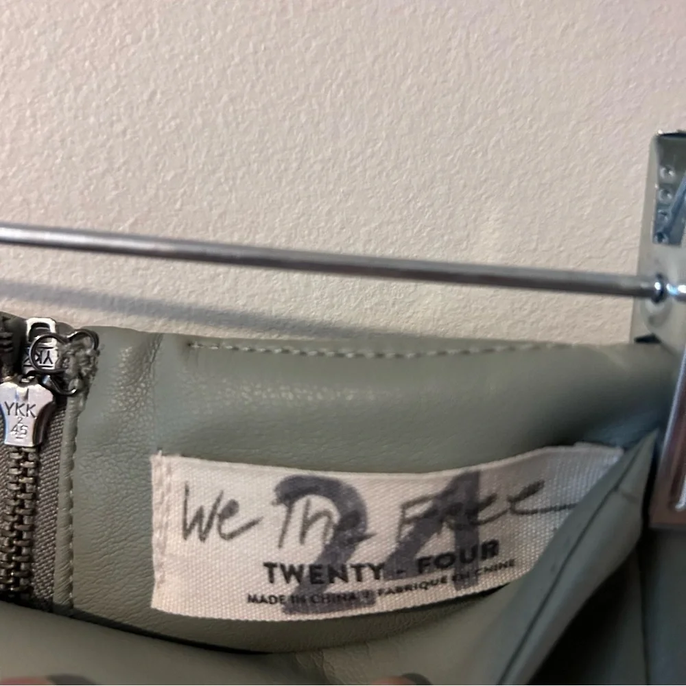 HP⭐️ We The Free Faux Leather Mint Green Pants - Picture 7 of 11